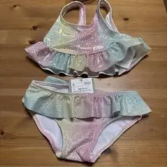フリル付きグラデーション水着 90cm
