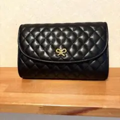 美品　KIMIJIMA チェーンショルダーバッグ キルティング 金ロゴ