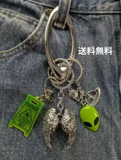 【カラビナ付き】キーホルダー3点セット y2k　ストリート　アメカジ　古着