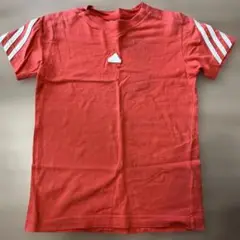 adidas 赤 Tシャツ ストライプ