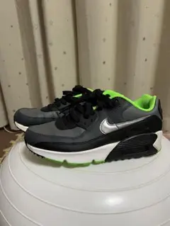 エアマックス90ブラック×シルバー×蛍光グリーン 22.5㌢