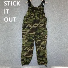 STICK IT OUT 迷彩オーバーオール