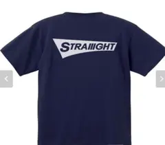 STRAIIIGHT FLAG LOGO SS TEE NAVY ストレイト