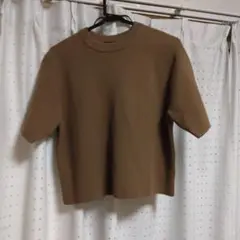ウォッシャブルミラノリブセーター 半袖