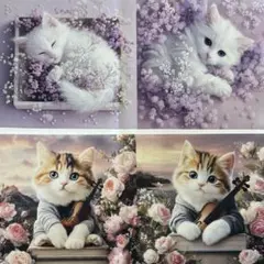 パネル生地　在庫処分　猫16柄　即購入限定❗️