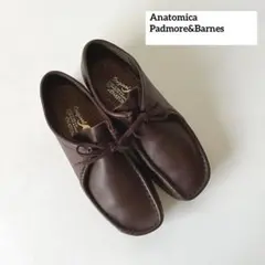 美品ANATOMICA 　アナトミカ　パドモア＆バーンズ　モカシン　レザー ANATOMICA パドモア＆バーンズ モカシン