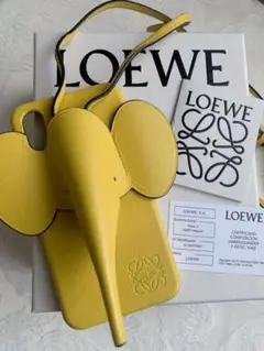 【美品】ロエベ LOEWE 携帯 アイフォンケースX/XS エレファント ぞう
