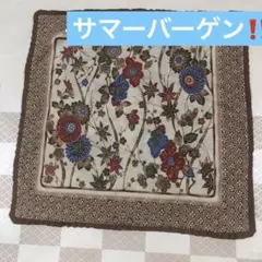 花柄クッションカバー 沖縄紅型風　中古品2枚　¥980→¥680