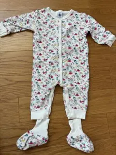 PETIT BATEAU 花柄ロンパース 12m