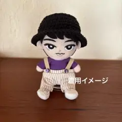すのチルぬいサイズ　ハットコーデ３点セット(紫)