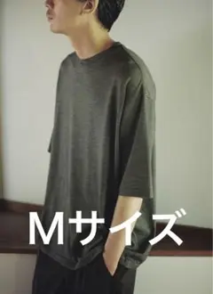 LIDNM NZ MERINO WOOL TEE ナチュラル