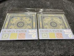 キャンドゥ デザインペーパー トレーシング箔 オリエンタル調 2個セット