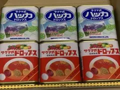 サクマ式ドロップス×3サクマ式ハッカドロップス×3計6缶
