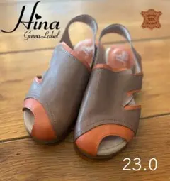 専用！Hina GreenLabel サボ 本革レザー サンダル 23.0