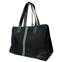 良品 LANVIN SPORT 2976 トートバッグ 肩掛け A4可 ブラック
