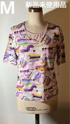 新品未使用品　モザイクプリント　Tシャツ