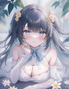 ※A4対応 AIイラスト 美女 L版サイズ 1点物 E16