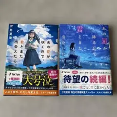 「あの花が咲く丘で、君とまた出会えたら」「あの星が降る丘で、君とまた出会いたい」