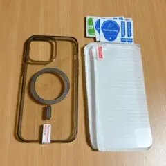 iPhone14ProMax ケース カバー ブラック フィルム2枚セット