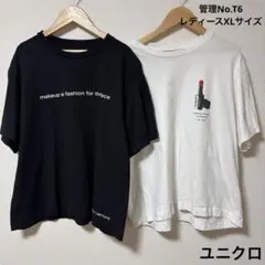 レディース XLサイズ ユニクロ シュウウエムラ コラボ Tシャツャツ
