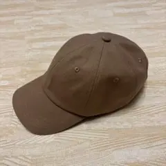 ブラウン ベースボールキャップ フリーサイズ　深め