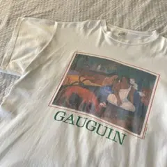 80s GAUGUIN ゴーギャン "アレアレア" VINTAGE アートT