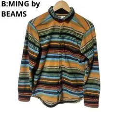 B:MING by BEAMS マルチカラーストライプフリースジャケット