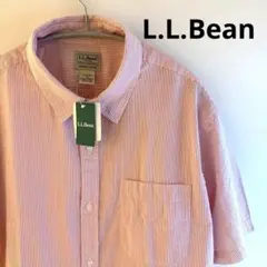 L.L.Bean 未使用品　タグ付き　ストライプ 半袖シャツ XLサイズ