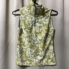 3B体操 イエローフラワープリントタンクトップ