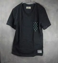 grn ポケット付きTシャツ ダークグレー サイズS