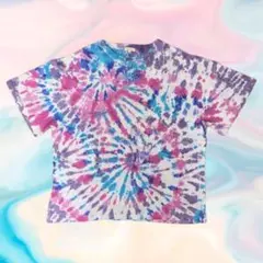 タイダイ Ｔシャツ パープル ブルー ピンク 1410