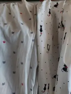 猫柄レースカーテン今月いっぱい