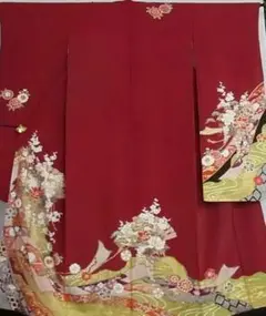 三番 振袖 正絹 袴 成人式 卒業式 お安く フルセット