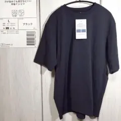 完売モデル ワークマン 汗が染みても目立ちにくい半袖Tシャツ ブラックL