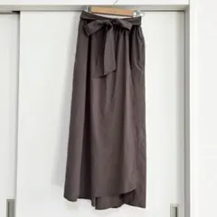 エディストクローゼット ワイドパンツ ブラウン スカート見え エアリー Sサイズ
