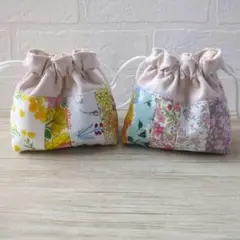 巾着　ハンドメイド　みに巾着