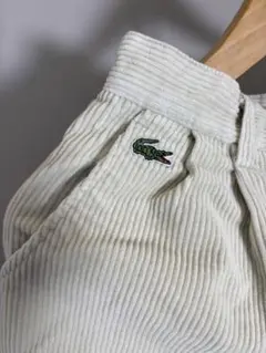 Lacoste コーデュロイショートパンツ ホワイト