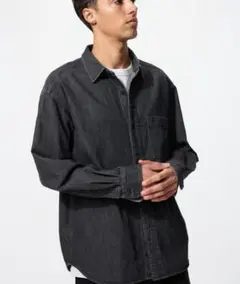 デニムオーバーシャツ カラー: 09 BLACK
