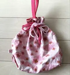 ちょうどいいサイズの桜柄巾着　by THE BODY SHOP