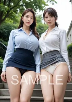 AI 美女 ポスター OL 下着 美人 可愛い お尻 美脚 巨乳 c082423