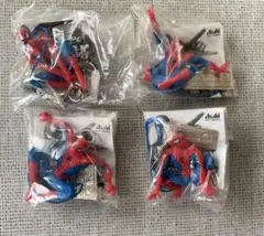 スパイダーマン ストラップ 4種　アサヒ ワンダ おまけ