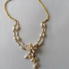 デザインパールネックレス