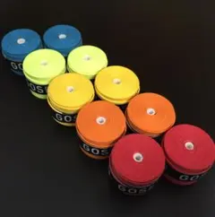 ★最安★GOSENオーバーグリップテープカラー10
