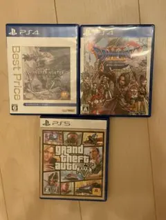 PS4 PS5 ソフトセット GTA5 ドラクエ モンハン MHW