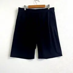 ユニクロ　ショートパンツ ブラック　黒　メンズ　Lポリエステル