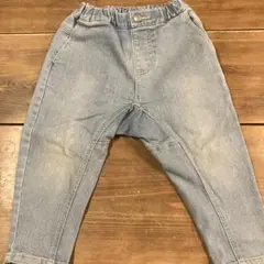 ライトブルーデニムパンツ　ブランシェス　100