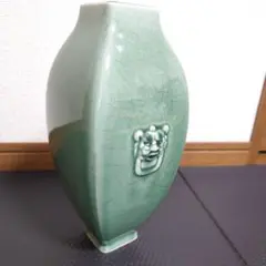 美品 小原流 花器 皹寧窯礎瓶 ひびねいよういしずえへい 花瓶 華道 小原流 花器 皹寧窯礎瓶 ひびねいよういしずえへい 花瓶 華道