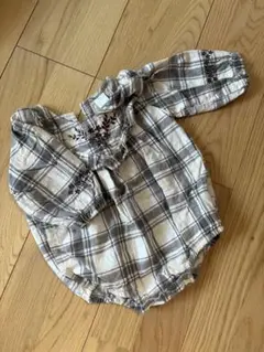 tete a tete チェック柄ロンパース 80