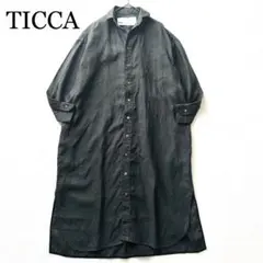TICCA ストライプシャツロングワンピース TICCA｜ストライプロングシャツワンピース