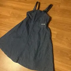美品メゾピアノのデニムワンピース140